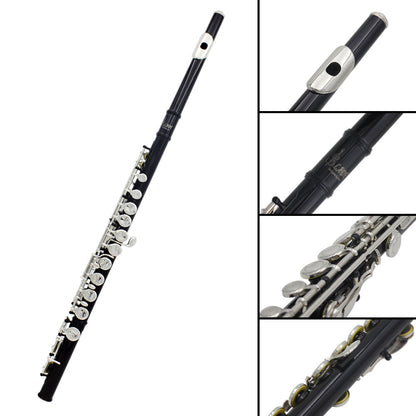 Flute 16 Holes Flute C Key White Copper Tube Body Leather Box Suitable For Beginners Grading Performance
