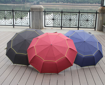 Golf Umbrella, Double Layer, Folding Design
