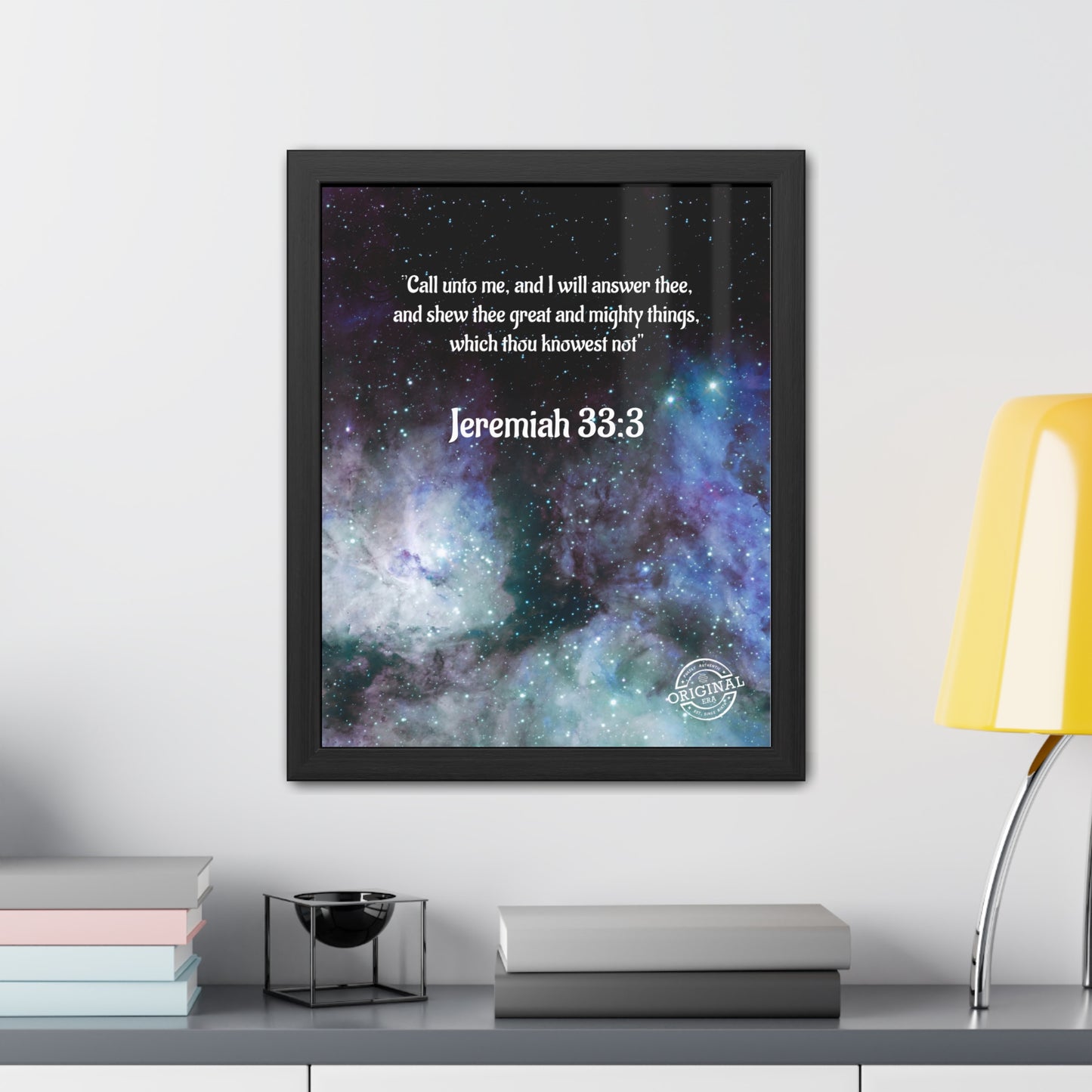 Jeremiah 33:3 Framed Poster — Inspirational Scripture Wall Art