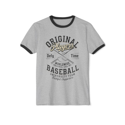 Baseball Ringer T‑Shirt — "Original Players" Vintage Athletic Tee