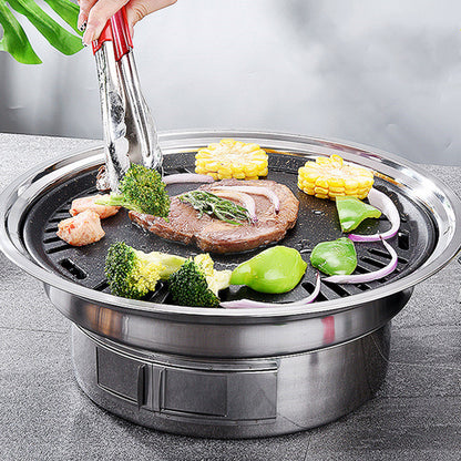 Portable Stainless Steel Korean Charcoal BBQ Grill