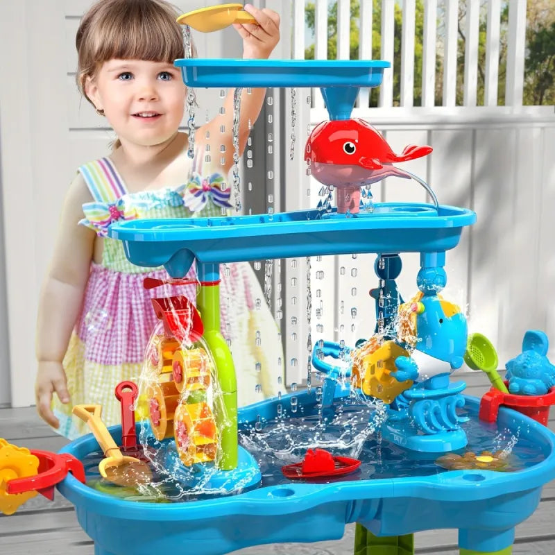 Triple Tier Kids' Water Play Table