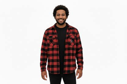 Original Era Plaid Flannel Shirt — Vintage Logo Back