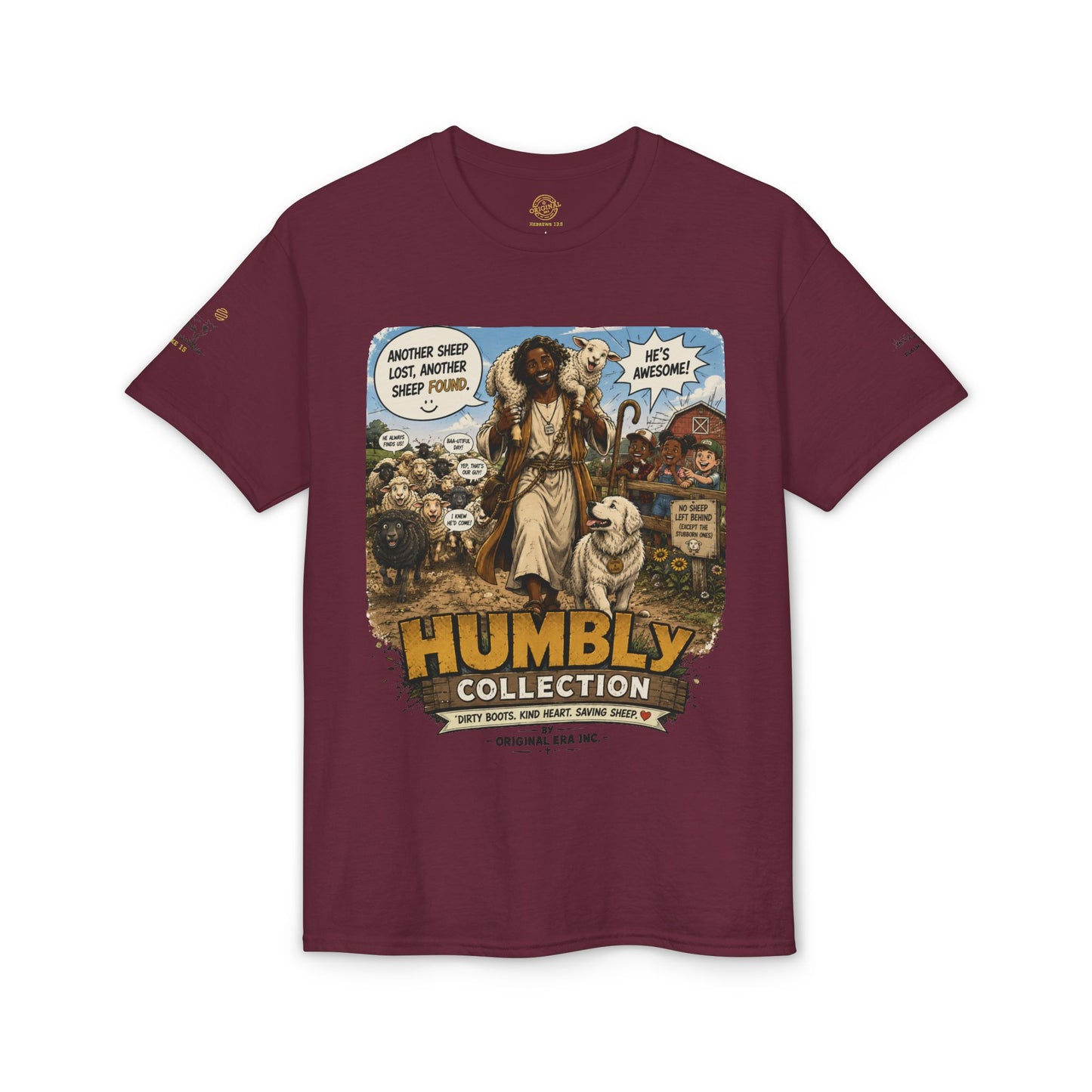 Lost & Found Sheep Graphic T-Shirt — “God Has My Back” Humble Collection