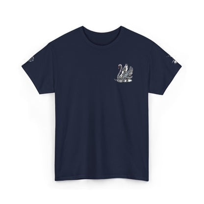 Embroidered Swan Tee — Elegant Swan Embroidery Graphic T-Shirt