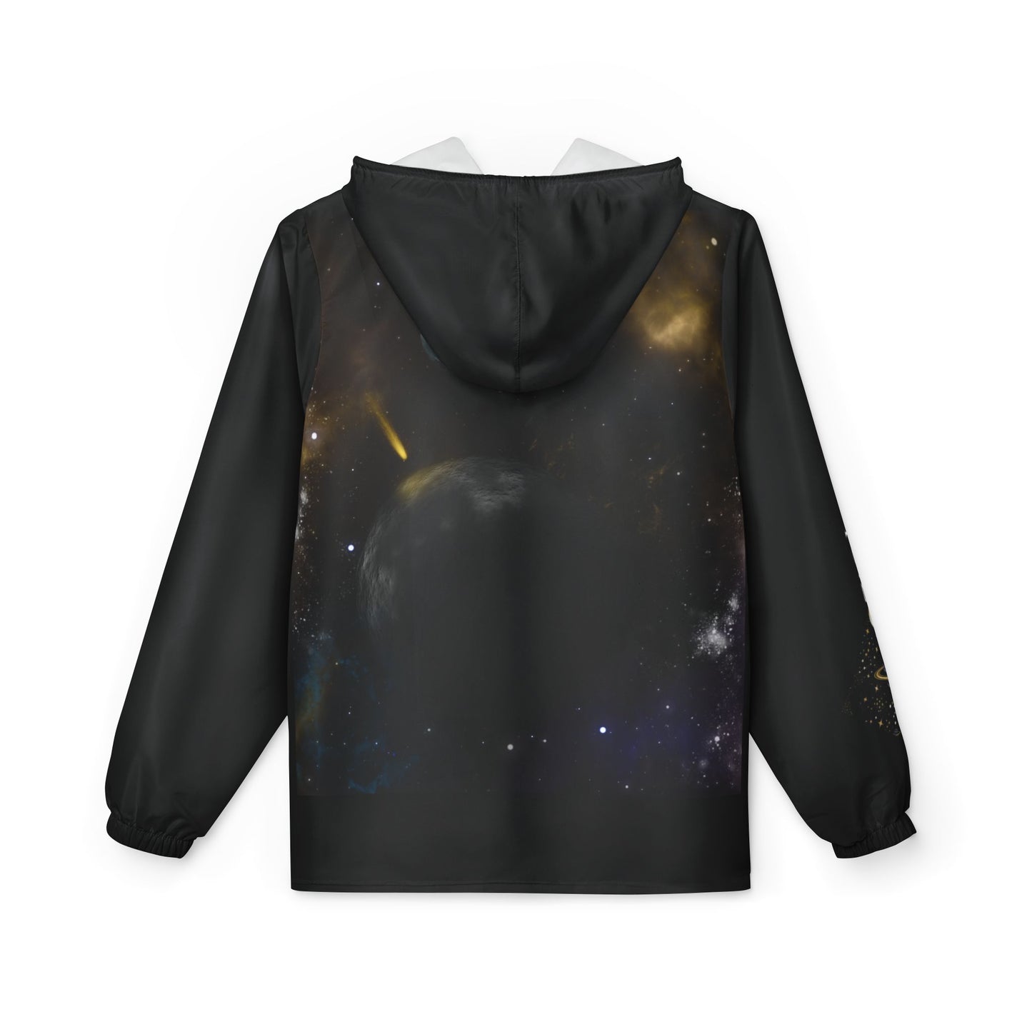 Seeker Space Windbreaker Jacket — Cosmic Galaxy Hooded Zip-Up