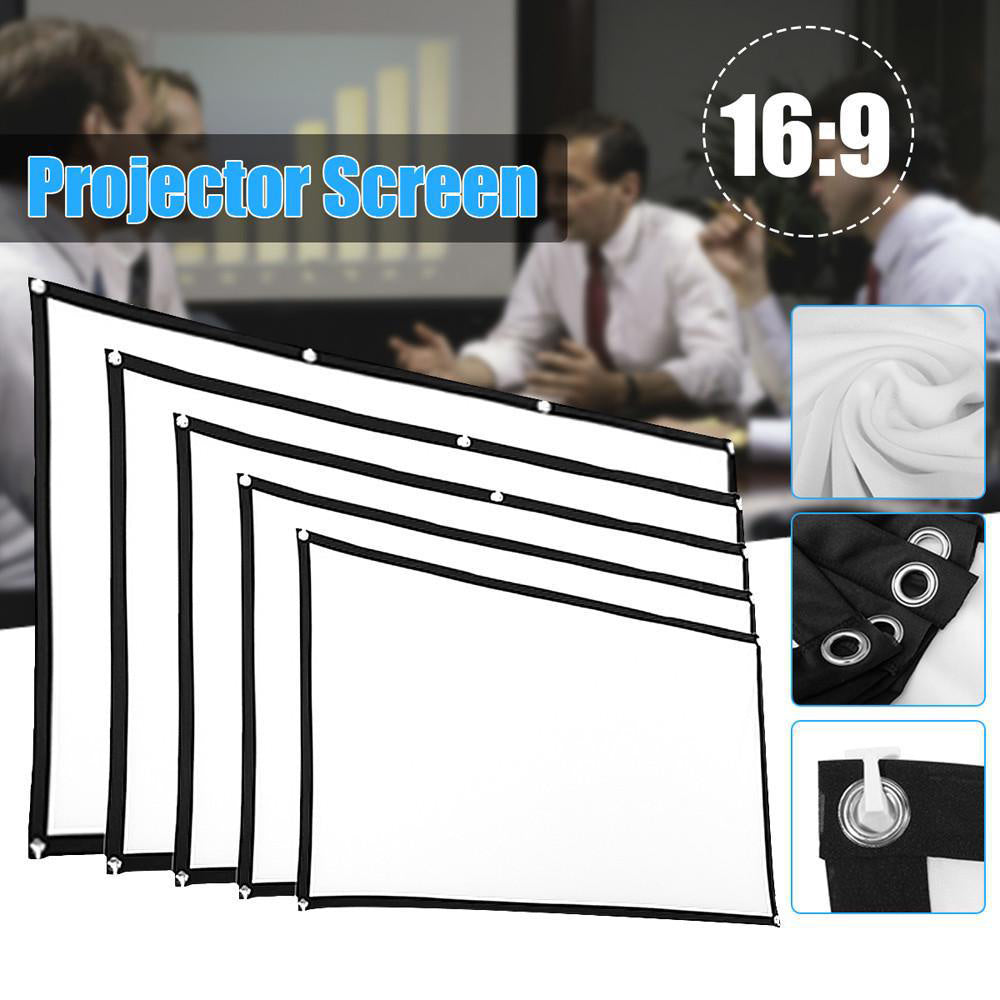 Foldable Movie Projector Screen 16 To 9  HD Home Theater (60" 72" 84" 100" 120" 150")