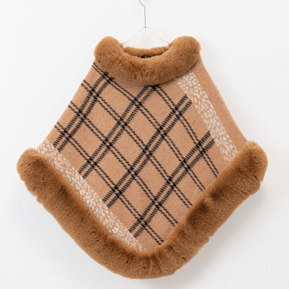 Women's Warm Knit Shawl Scarf for Autumn Winter