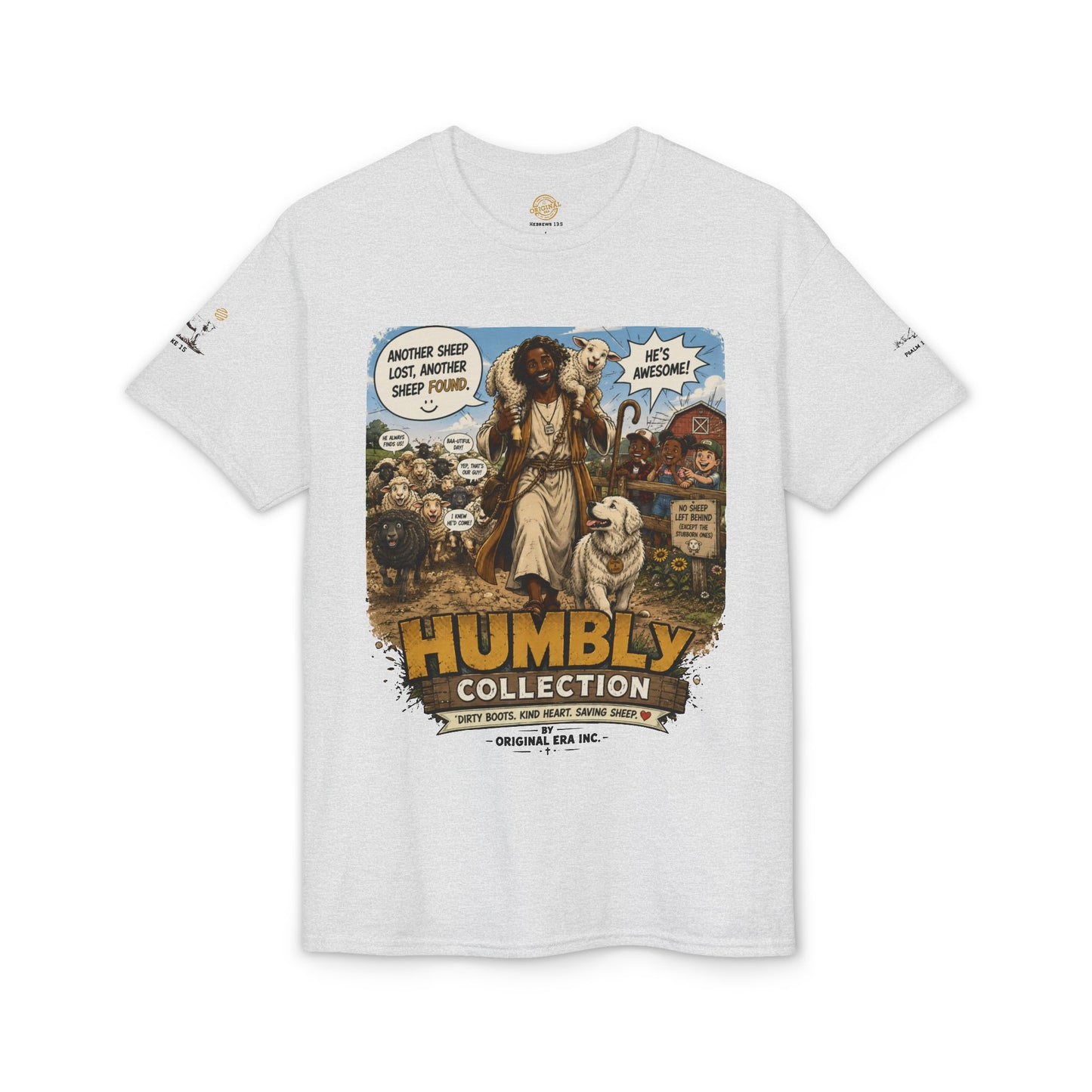 Lost & Found Sheep Graphic T-Shirt — “God Has My Back” Humble Collection