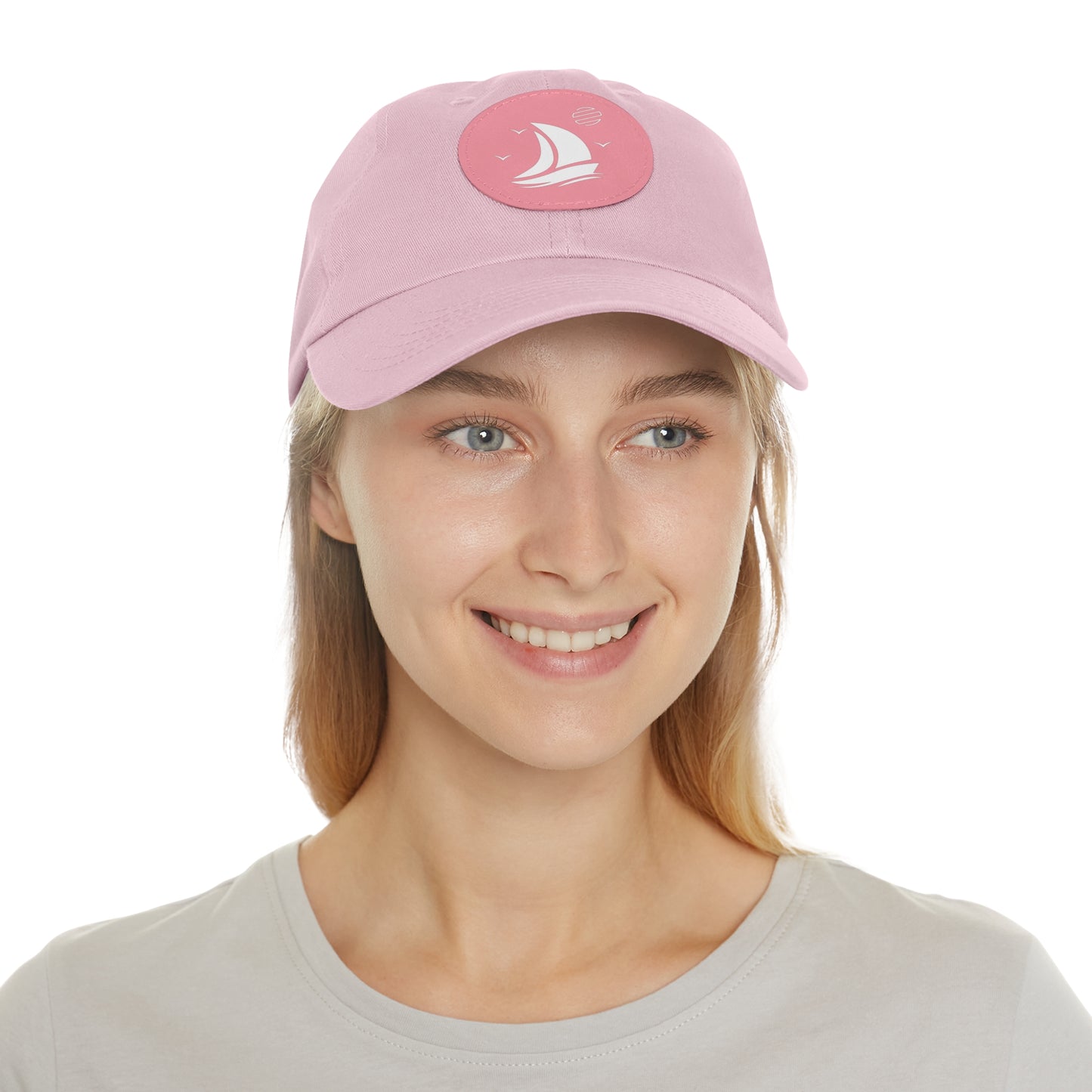 Set For Sail Leather Patch Dad Hat — Nautical Baseball Cap