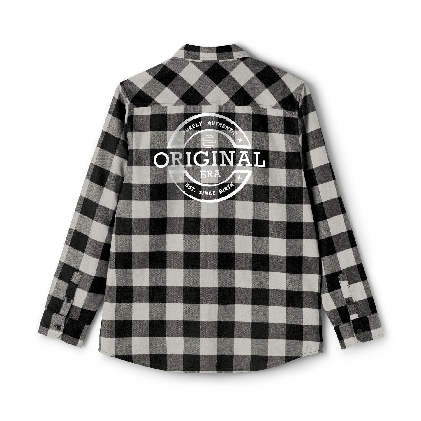 Original Era Plaid Flannel Shirt — Vintage Logo Back