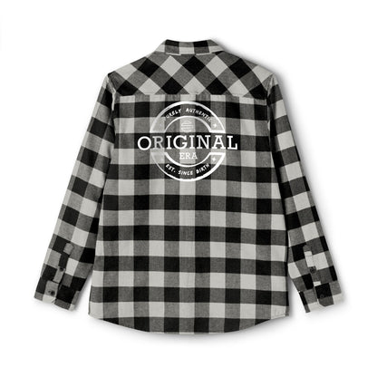 Original Era Plaid Flannel Shirt — Vintage Logo Back