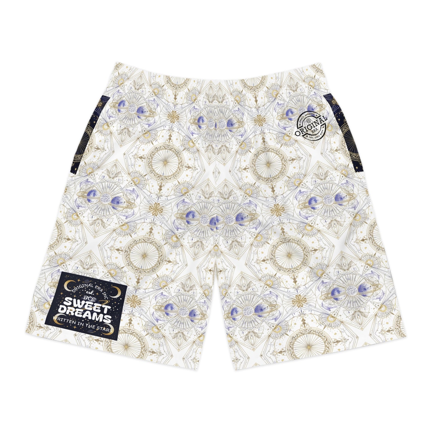 Men's Jogger Shorts — 'Sweet Dreams' Celestial Kaleidoscope