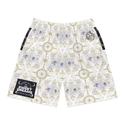 Men's Jogger Shorts — 'Sweet Dreams' Celestial Kaleidoscope