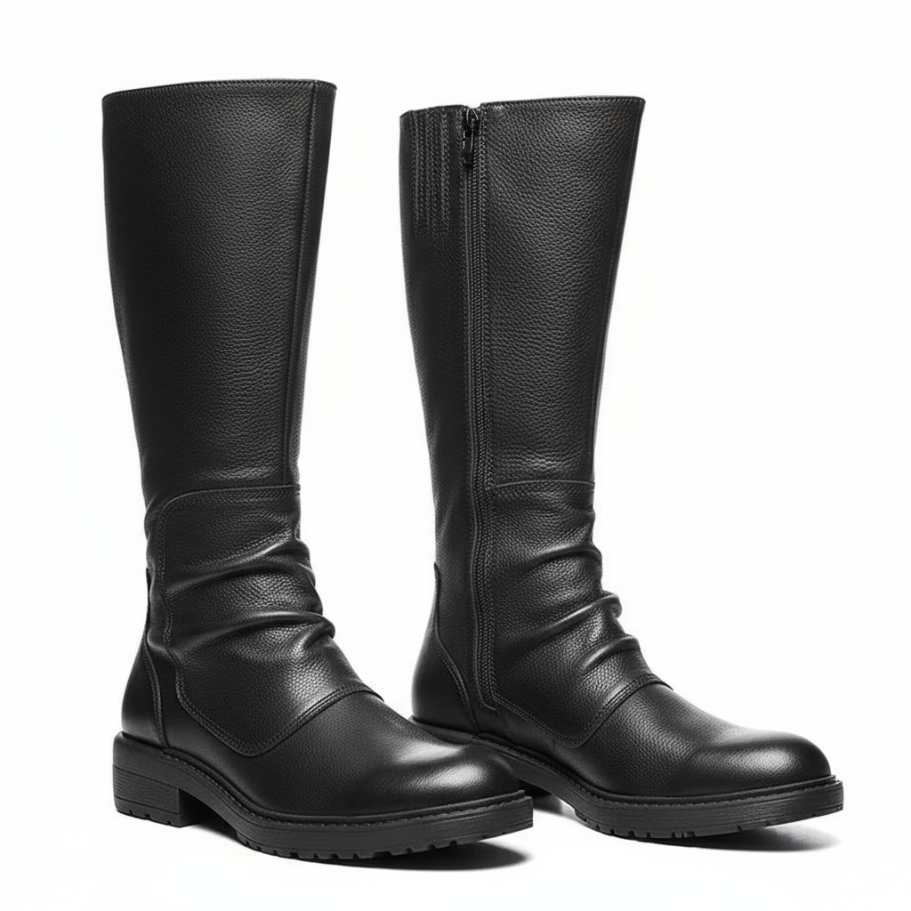 Men's Platform High Top Zip Boots