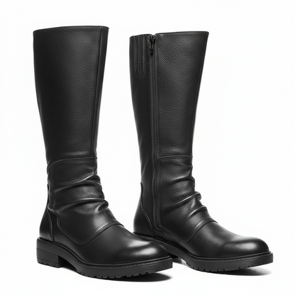 Men's Platform High Top Zip Boots