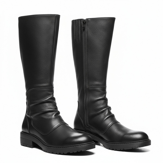 Men's Platform High Top Zip Boots