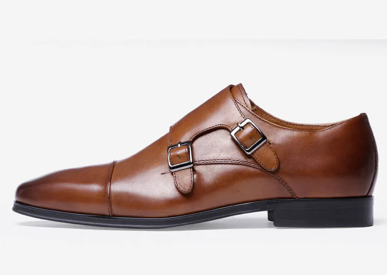 Men's Premium  Leather Monk Strap Shoes