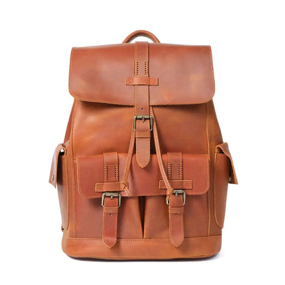 Large Capacity Leather School Travel Bag