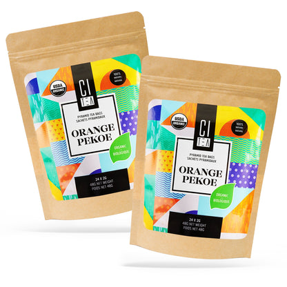 Organic Orange Pekoe - 24 Pyramid Tea Bags