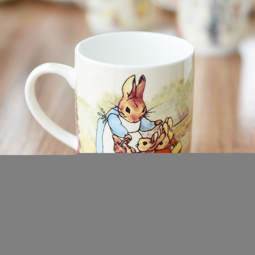 Whimsical Rabbit Cartoon Milk Mug