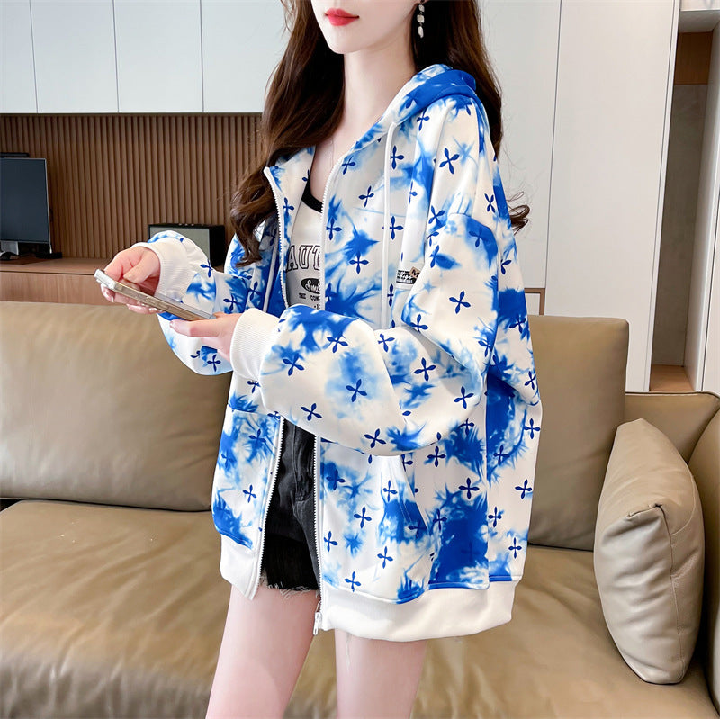 Women's Loose Colorful Western Style Cardigan  Coat
