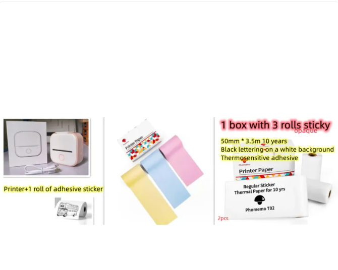 Mini Bluetooth Label & Photo Printer