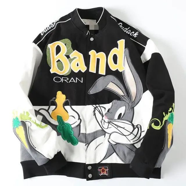 Bugs Bunny Cartoon Embroidery Jacket