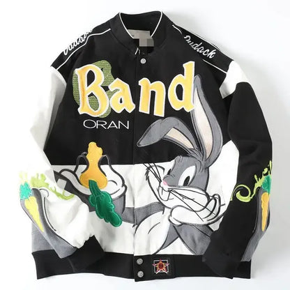 Bugs Bunny Cartoon Embroidery Jacket