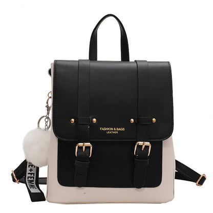 Chic Retro PU Backpack for Women