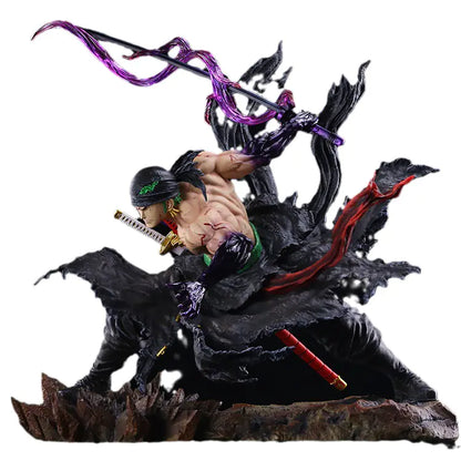 One Piece Zoro Dual-Headed Figure Model