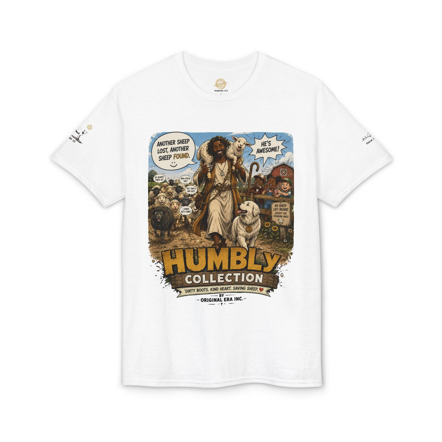 Lost & Found Sheep Graphic T-Shirt — “God Has My Back” Humble Collection