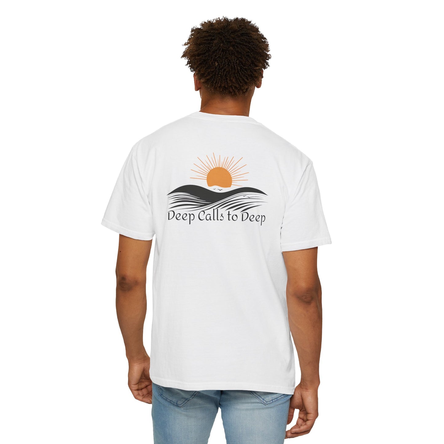 Psalm 42:7 Wave T-Shirt — "Deep Calls to Deep" Christian Graphic Tee