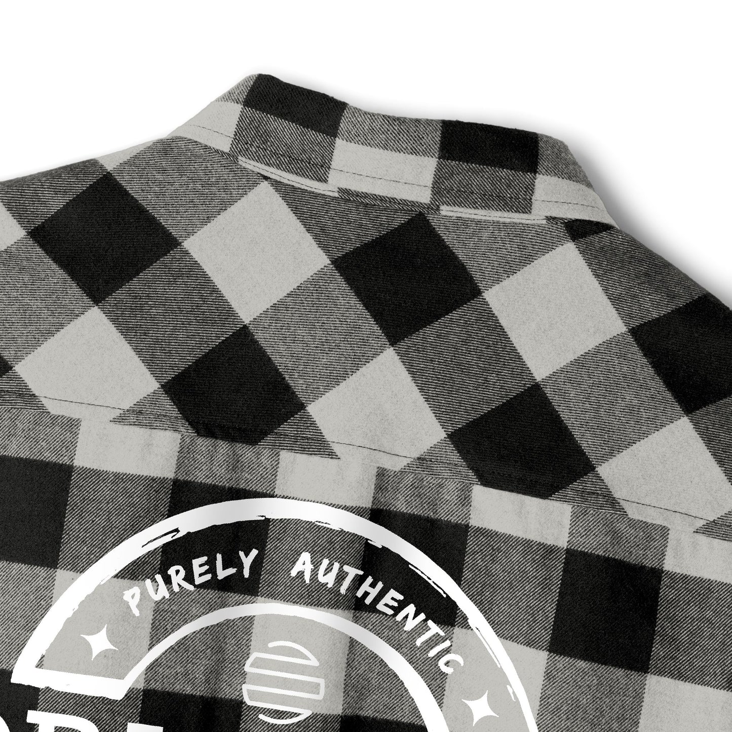 Original Era Plaid Flannel Shirt — Vintage Logo Back