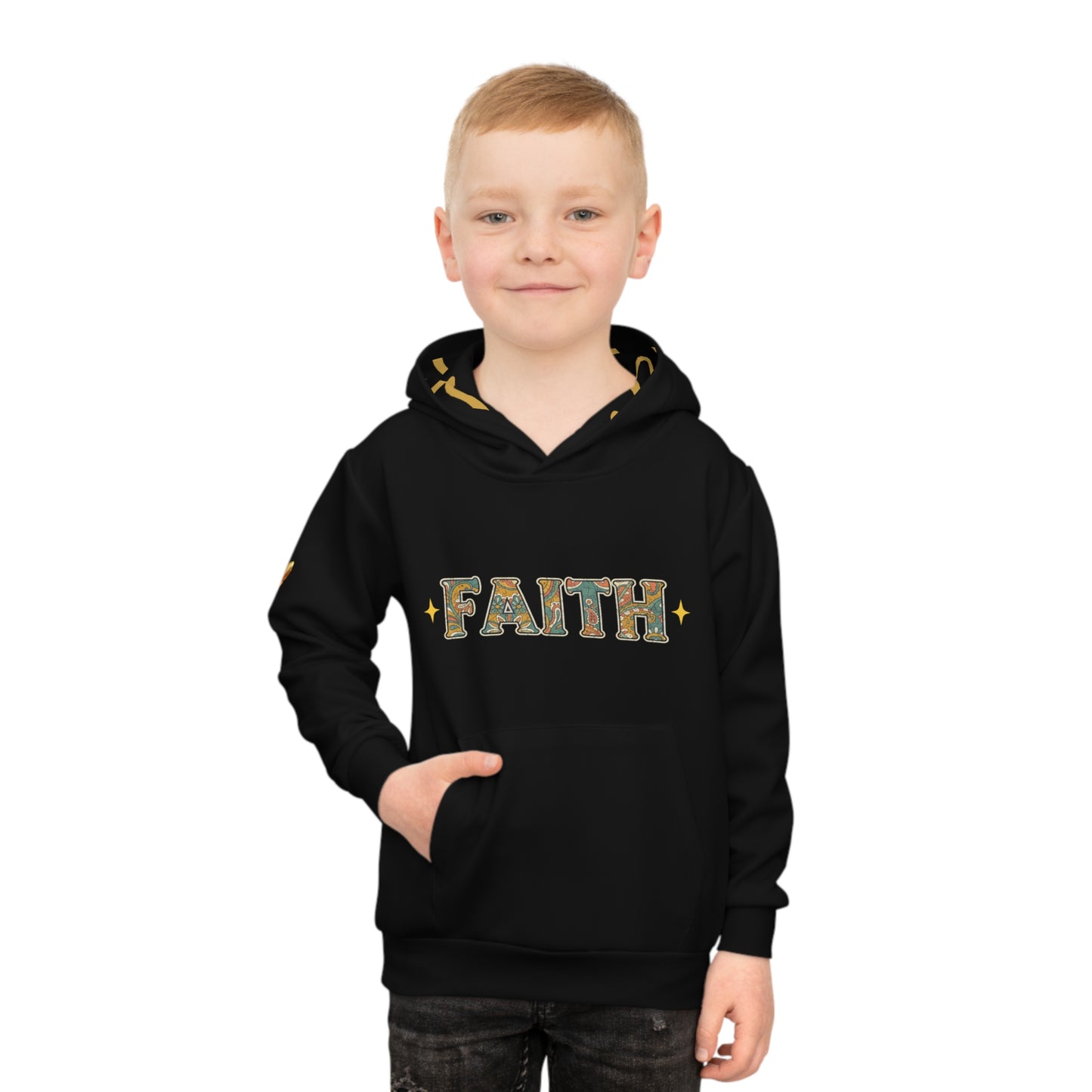 Faith Like Gold Children's Hoodie - Inspirational Kids Faith Sweatshirt