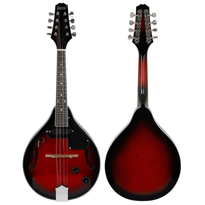 Red Black Edge Eight Strings Electric Mandolin