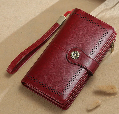 Soft Leather Long Wallet for Ladies