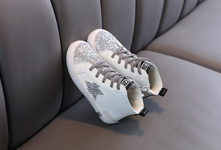 Starry Winter Kids' High-Tops
