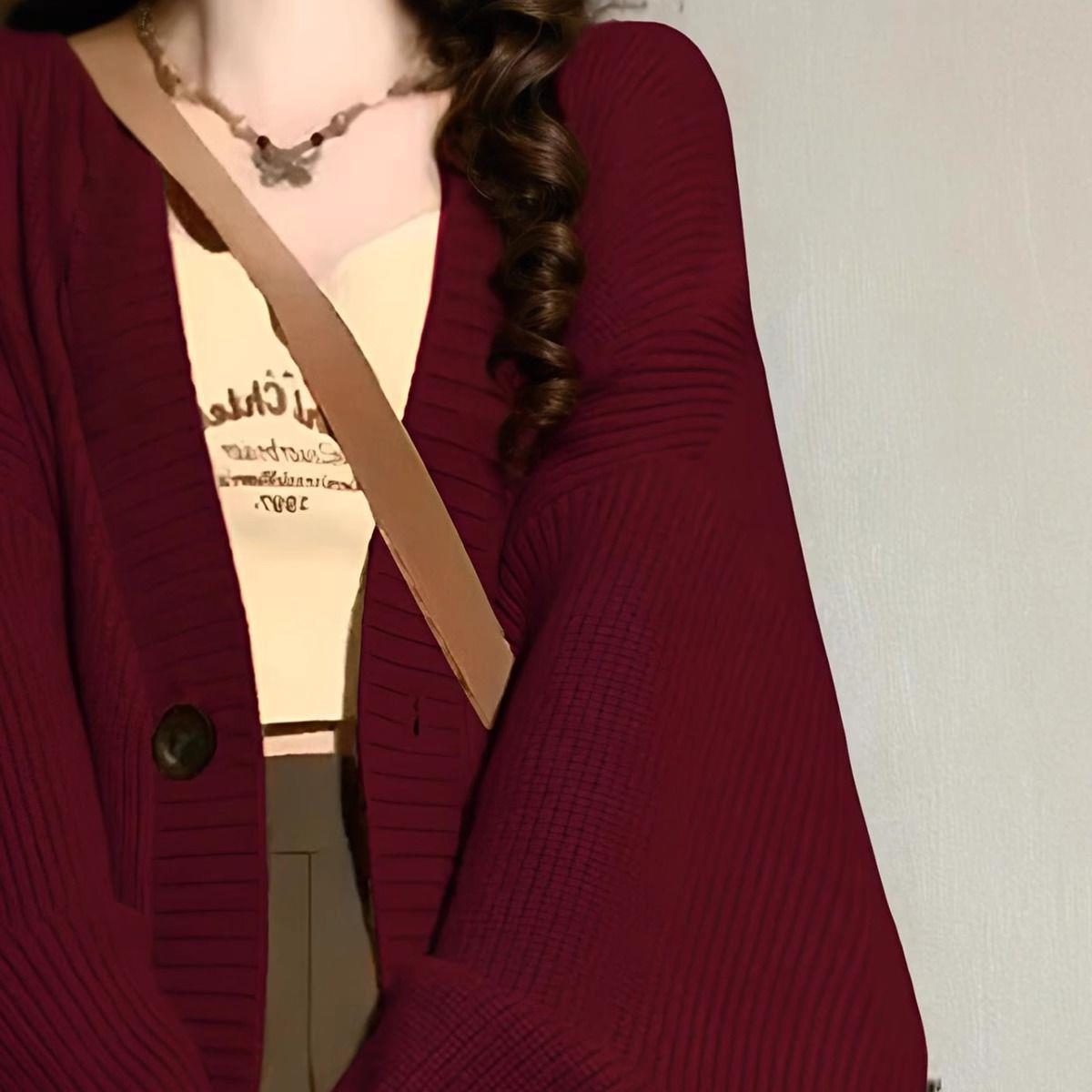 Retro Casual Laid-back Sweater Coat