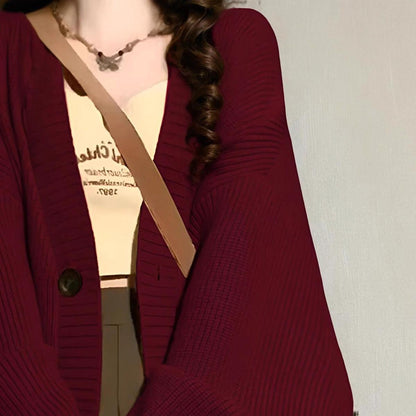 Retro Casual Laid-back Sweater Coat