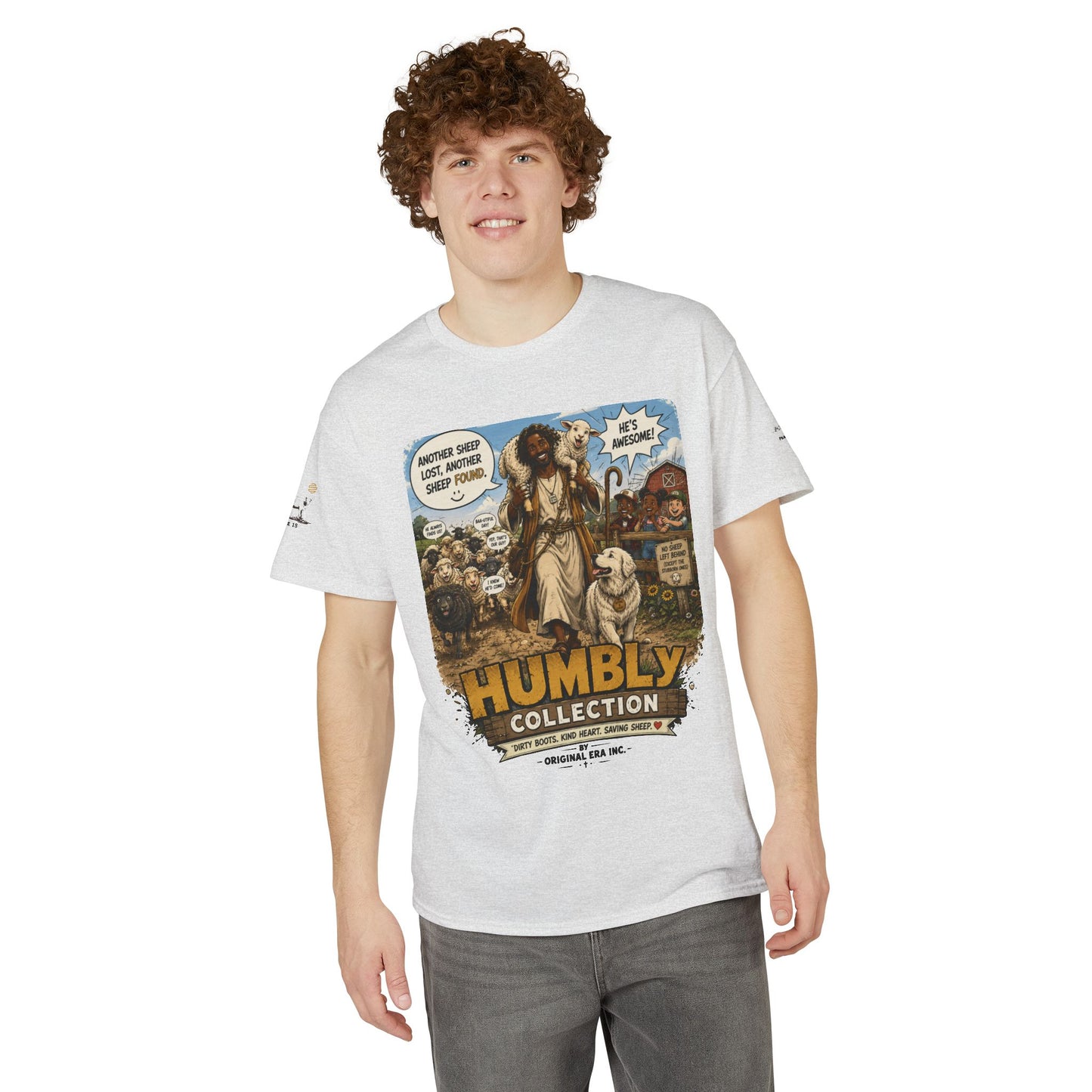 Lost & Found Sheep Graphic T-Shirt — “God Has My Back” Humble Collection