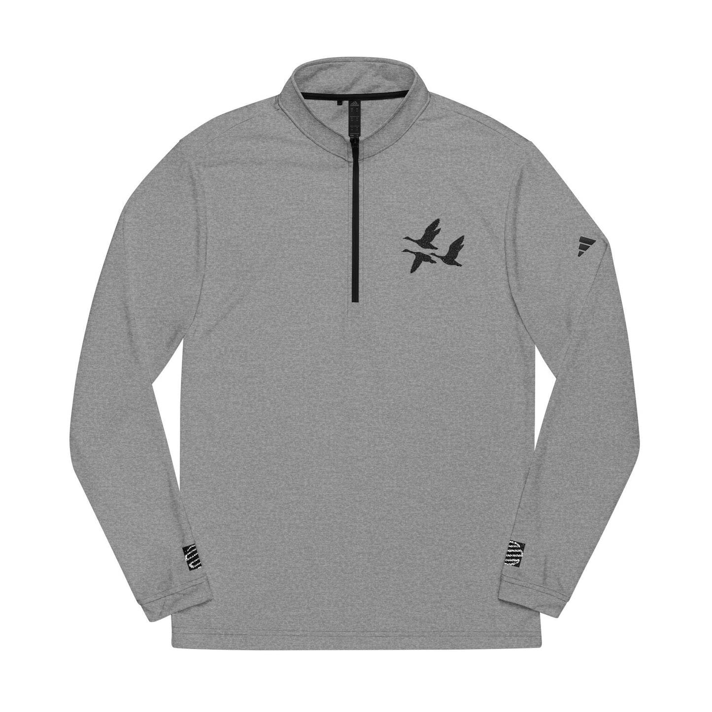 Embroidered Goose Flight Quarter-Zip Pullover