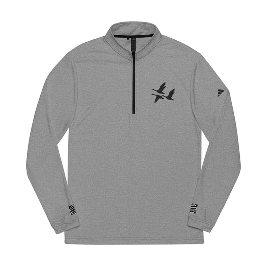 Embroidered Goose Flight Quarter-Zip Pullover