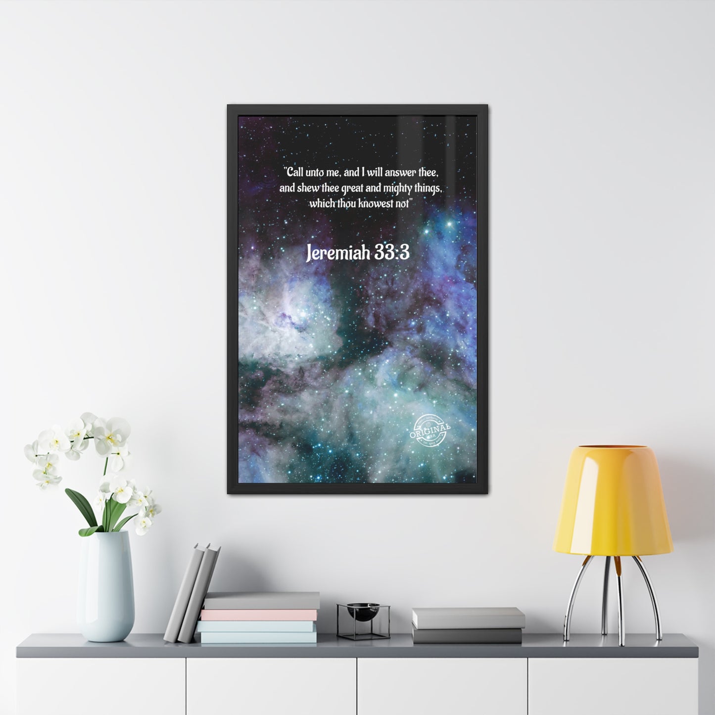 Jeremiah 33:3 Framed Poster — Inspirational Scripture Wall Art