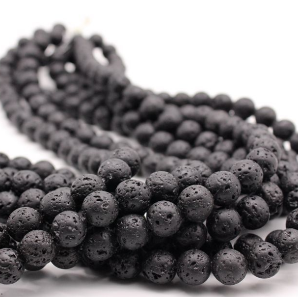 Volcanic Lava Bead Collection for Crafting