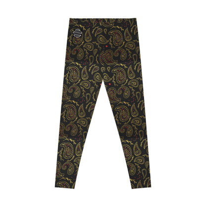 Original Era Retro's Stretch Leggings — Boho Black & Gold