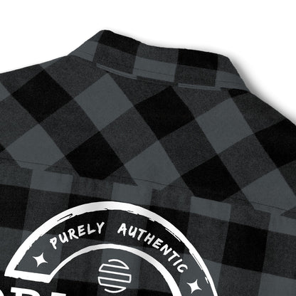 Original Era Plaid Flannel Shirt — Vintage Logo Back