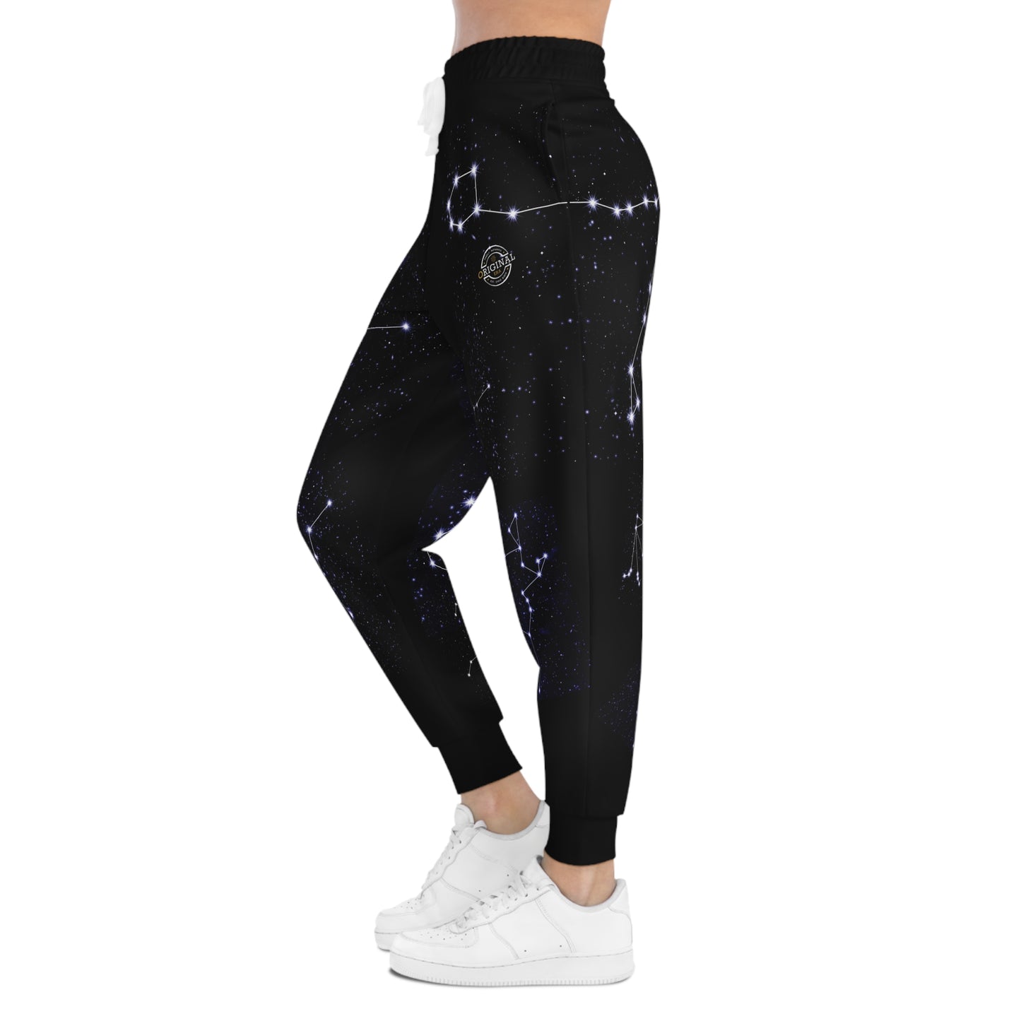 Constellation Joggers — Zodiac Star Map Athletic Pants with Poem