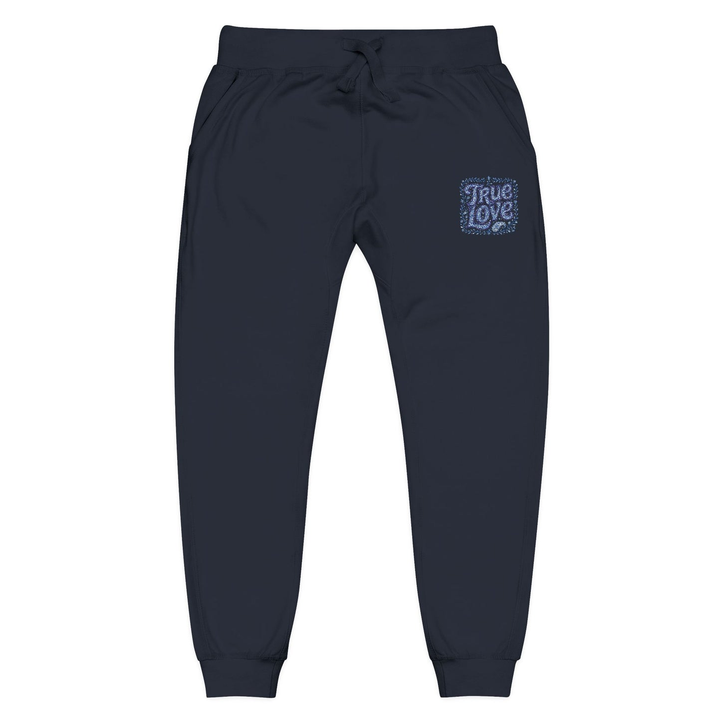 Embroidered 'True Love' Fleece Sweatpants