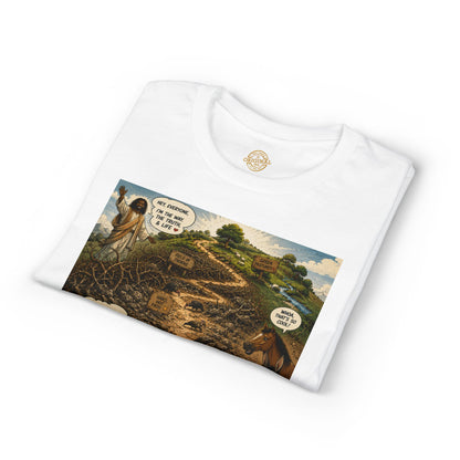 Sheep In the Wild Graphic T-Shirt — "God Has My Back" Faith Tee